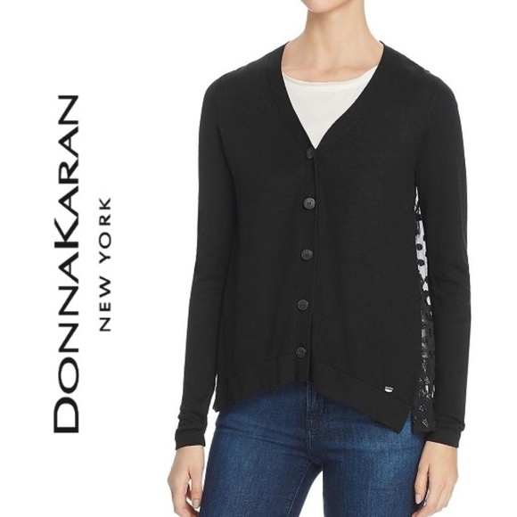 Cardigan BCBG Max Azria - Laine Mérinos Noir - Taille M/L - Neuf Avec étiquettes
